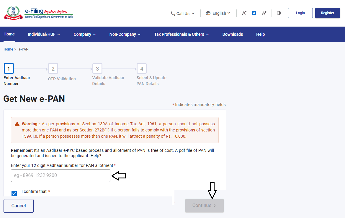 Pan Card Apply Online