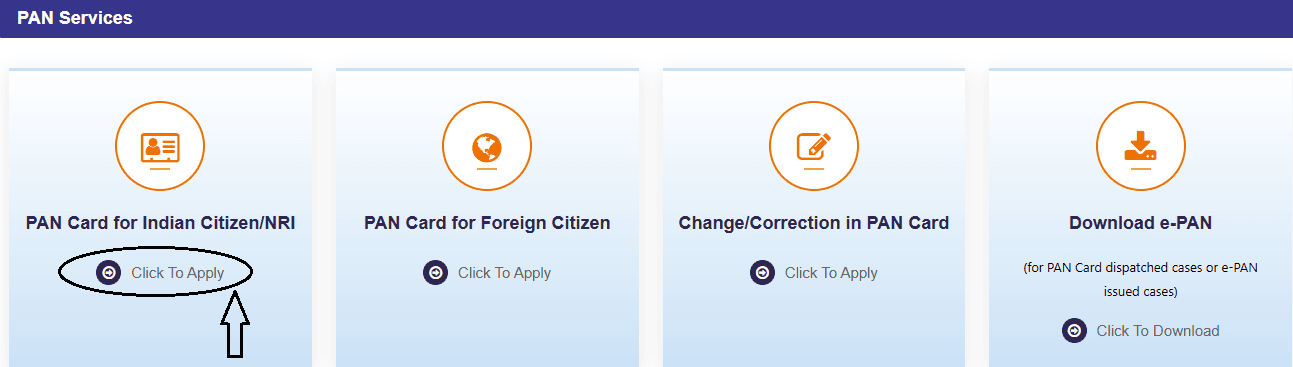 Online Apply Pan Card