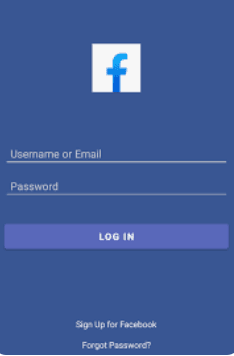 facebook login