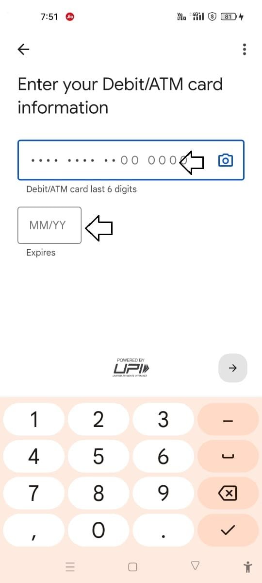 GPay dvraa UPI PIN Set