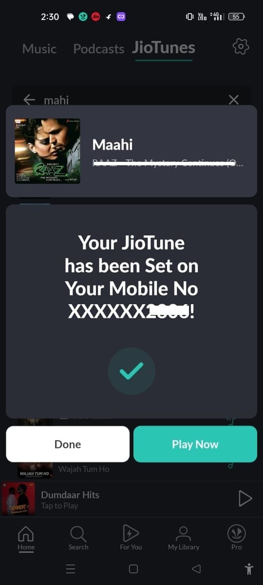 saavn app ringtone set kare