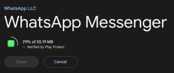 app store se Whatsapp download kare