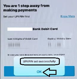 paytm UPI PIN set Sucessfully