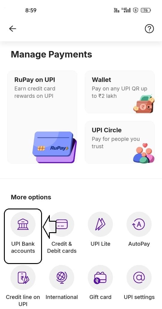 phonepe UPI PIN set