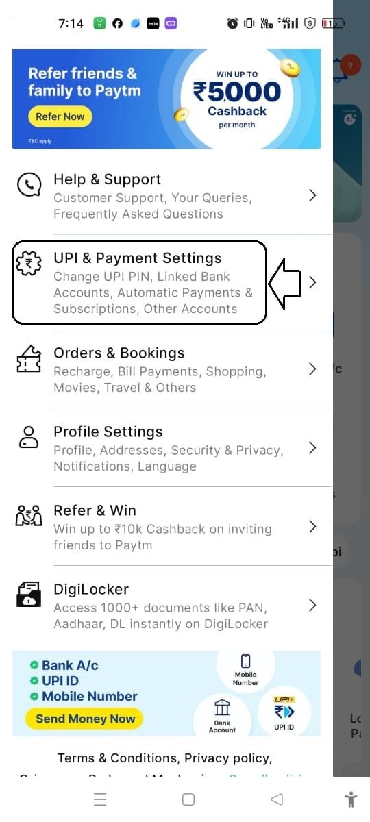 UPI PIN set Paytm