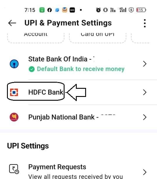 UPI PIN reset Paytm