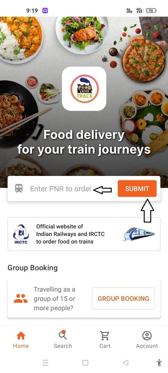 IRCTC Food app