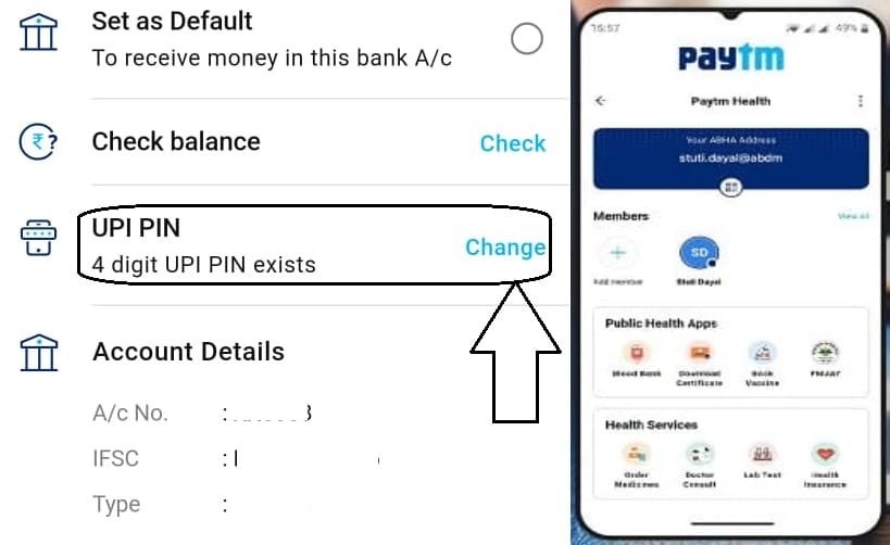 Paytm UPI PIN Reset
