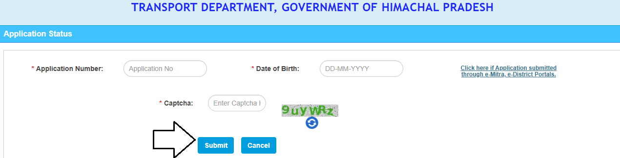 PVC Driving Licence status check online