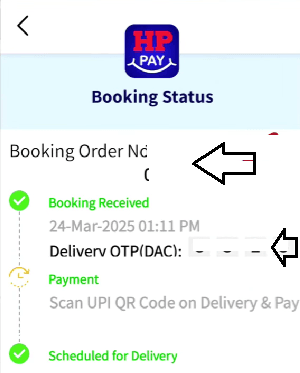 online GaS Booking HP Pay se