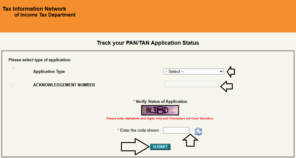 Status PAN Card