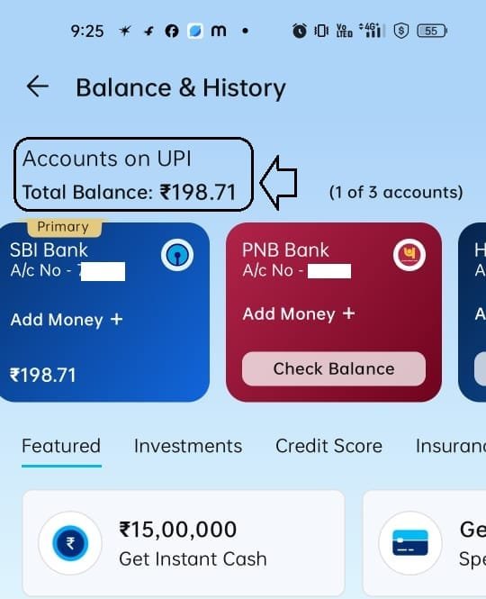 Paytm App Balance check
