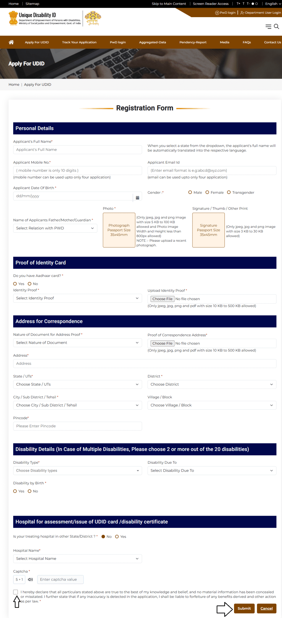 Viklang Praman Patra apply