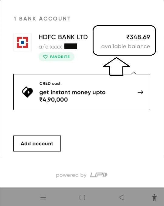 cred app Balance Check kare