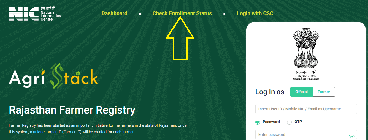 Farmer Registry Status