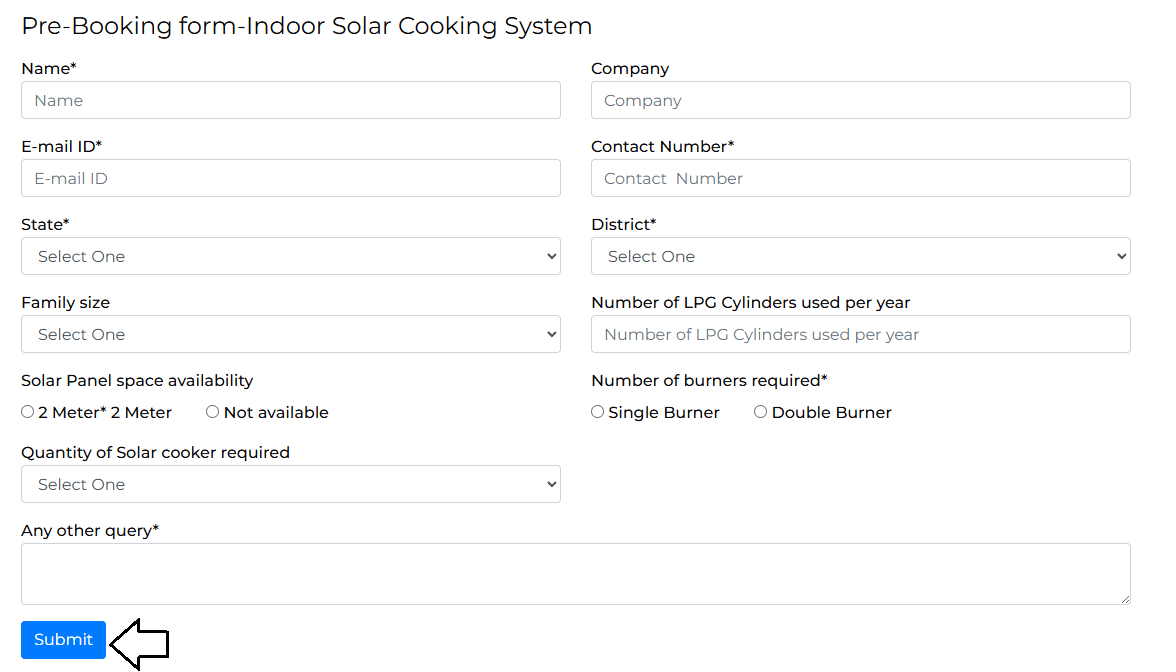 Solar Chulha Yojana registration